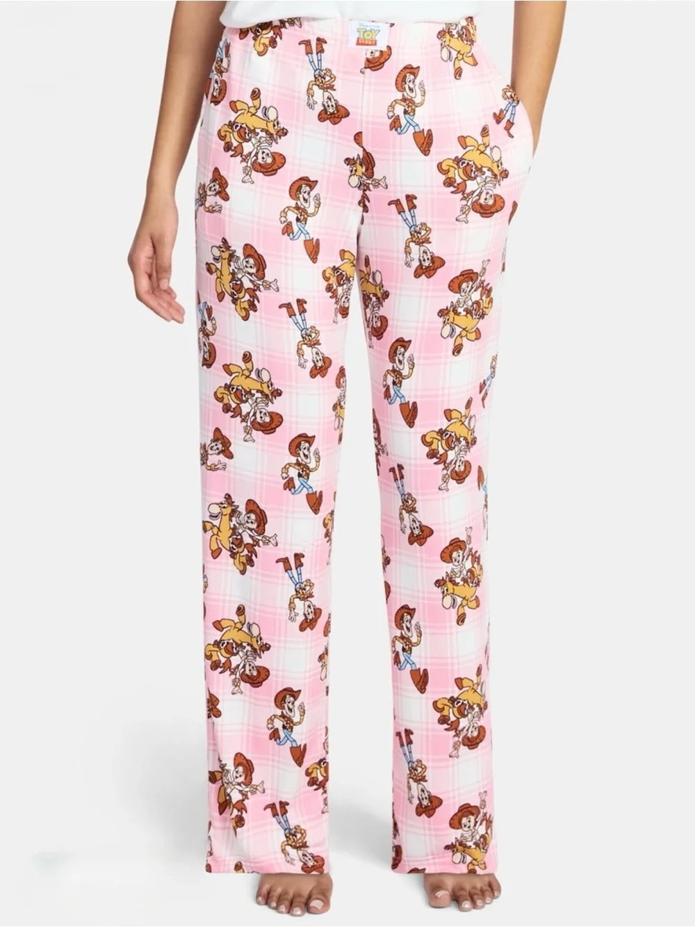 Toy Story Women’s Jesse & Bullseye Hacci Knit Wide Leg Sleep Pants Size 2X